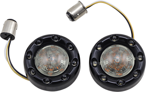 Probeam® Bullet Ringz 1157 Front Turn Signals Gloss, Black, 1, nordicamoto.ro