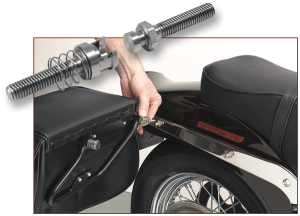 Bareback® Saddlebag Mounting System Silver