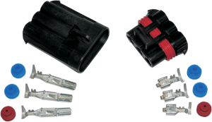 Amp Power Plug Kit Black, 1, nordicamoto.ro