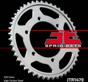 JT SPROCKETS Pinion spate călit prin inducție, finisaj negru zincat, negru, zinc, 2, nordicamoto.ro