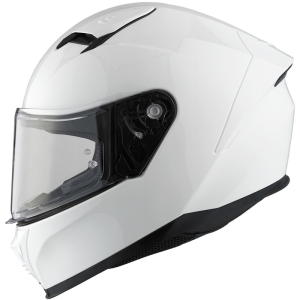 Cască moto AMOQ FI100 Solid alb, nordicamoto.ro