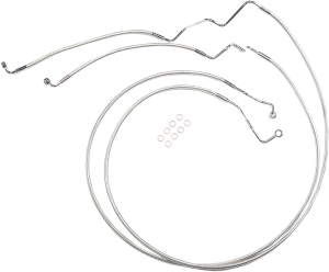 Designer Series Dot Front Lower Brake Line Kit Chrome, Sterling Chromite® Ii, 1, nordicamoto.ro
