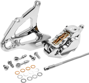 Rear Piston Caliper & Mounting Bracket Chrome, 1, nordicamoto.ro