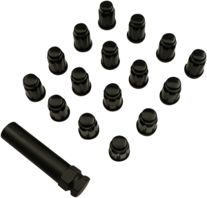 Splined Lug Nut Black 
