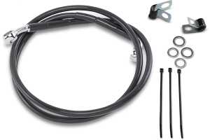 Extended Length Black Vinyl Brake Line Kit Black