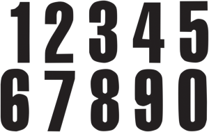 Three Series Numbers Black, 3, nordicamoto.ro