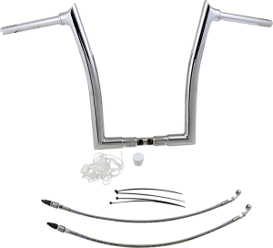 1-1/2(r) Ez Install Pointed Top Handlebar Kit Silver, 2, nordicamoto.ro