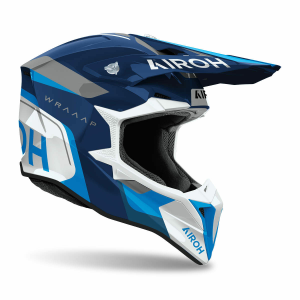 Casca Airoh Wraaap Conquer Blue Gloss, 4, nordicamoto.ro