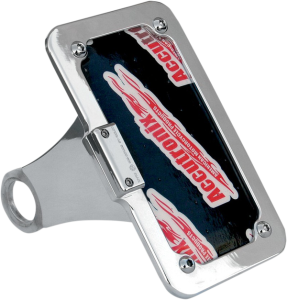 Side Mount License Plate With Led Tag Light White