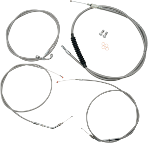 Standard Stainless Braided Handlebar Cable/brake Line Kit Silver, 1, nordicamoto.ro