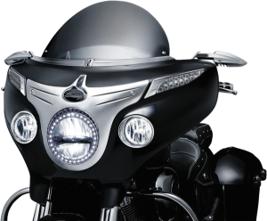 Chrome Driving Light Bezels Chrome, 5, nordicamoto.ro