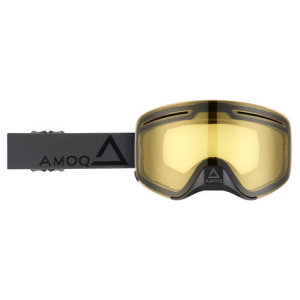 Ochelari Snowmobil AMOQ Vision Vent+ Magnetic Dark Grey-Black - Yellow