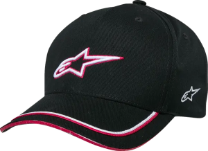 Ascension Curved Bill Snap Hat Black 