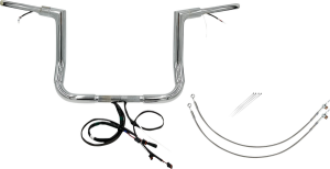 Plug & Play Ez Install 1-1/2(r) Flat Top Handlebar Kit Silver, 2, nordicamoto.ro