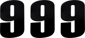 Vinyl Race Numbers Black, 2, nordicamoto.ro