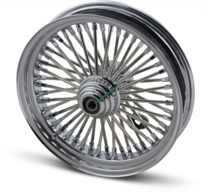 Fat Daddy Front Wheel 16x3.5 Single-disc Chrome Silver, 1, nordicamoto.ro
