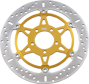Md Series Pro-lite Contour X Brake Rotor Polished Steel, Yellow, 1, nordicamoto.ro
