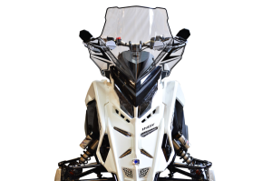 Powermadd Windshield Polaris Matryx, TALL (20"), Clear w/Black Graphics
