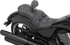 Ez Glide Ii Backrest Compatible Low-profile Leather Touring Seat Black, 3, nordicamoto.ro