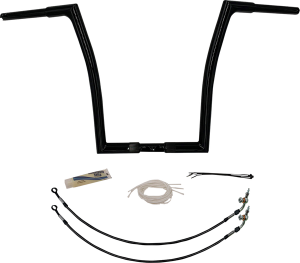 1-1/4(r) Ez Install Flat Top Handlebar Kit Black, 1, nordicamoto.ro