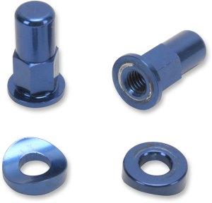 Rim Lock Tower Nut/spacer Set Anodized, Blue