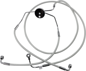 Designer Series Dot Front Lower Brake Line Kit Chrome, Sterling Chromite® Ii
