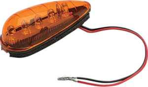 Led Teardrop Marker Light Black