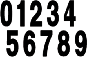 Standard Numbers Black, 2, nordicamoto.ro