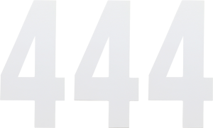 Standard Numbers White, 1, nordicamoto.ro