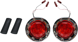 Probeam® Bullet Ringz Led Rear Turn Signals For Scout Red, 2, nordicamoto.ro