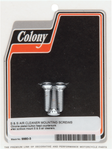 S&s Air Cleaner Cover Mounting Screw Kit Silver