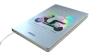 ZEEHO COLLECTIONS, CAIET / NOTEBOOK CFMOTO ZEEHO – ARGINTIU, nordicamoto.ro