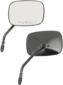 Oem-style Rectangular Mirrors Gloss-black, 1, nordicamoto.ro