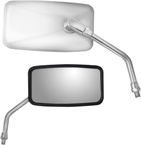 Stainless Steel Rectangular Mirror Silver, 1, nordicamoto.ro