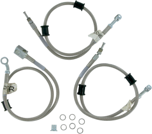 Front And Rear Brake Lines Silver, 1, nordicamoto.ro