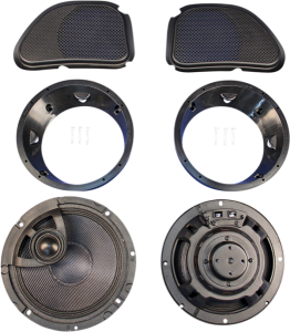 Rokker® Xrp 6.58° Fairing Speaker Kit With Hi-output Pei Tweeter Black