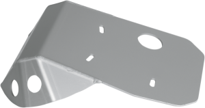 MOOSE RACING Placă de protecție din aluminiu, argintie 