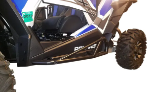 MOOSE RACING Rzr Nerf Bars Black 