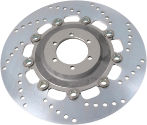 Round Pro-lite Brake Rotor Silver, Stainless Steel