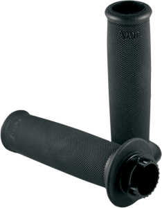 Custom Rubber Open Ended Grips Black, 1, nordicamoto.ro