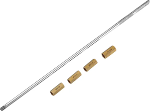 MOOSE RACING Fork Damping Rod Holder With Hex Adaptors Silver 