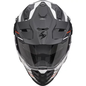 Casca enduro/adventure SCORPION ADF-9000 AIR FEAT S Alb mat/Negru/Rosu, 3, nordicamoto.ro