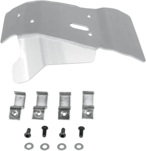MOOSE RACING Aluminum Skid Plate Silver 