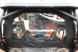 Utv Rear Windscreen Black 