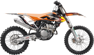 Trophy Graphic Kit Yellow, White, Black, Orange