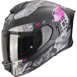 Casca integrala SCORPION EXO-530 AIR HADJI S Negru mat/Roz, nordicamoto.ro