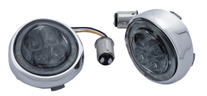 Led Lighted Fang® Front Signal Light Inserts Red