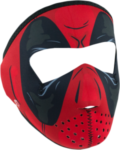 Full Face Mask Red Dawn Small Size Black, Red