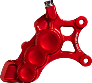 6-piston Caliper Red, Anodized