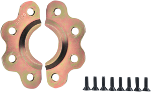 Backing Plate Kit With Screws Brass, 1, nordicamoto.ro